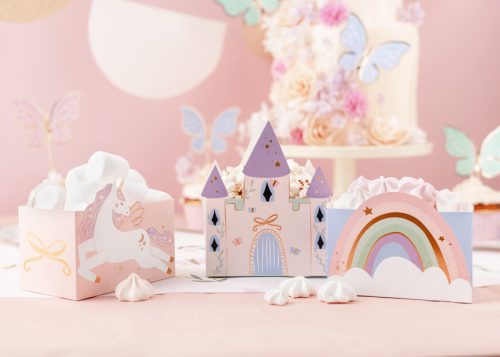 Castle and Unicorns snack boxes, mix (1 pkt / 6 pc.)