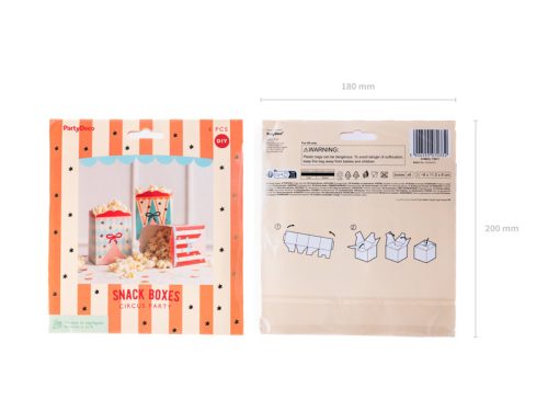 Circus Snack dobozok, mix (1 db / 6 db)