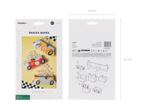 Uzsonnás dobozok Autók, mix (1 db / 3 db)