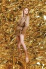 Decorative metallic foil, gold-silver, 0.5x50 m