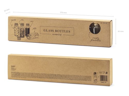 Parafadugós üvegek, 7,5 cm (1 db / 12 db)