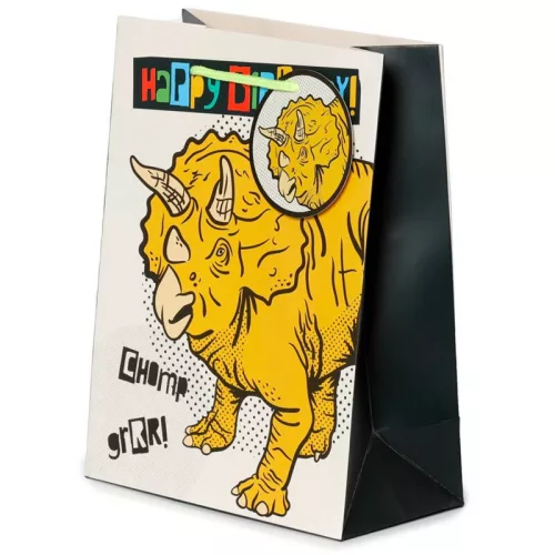 Ajándéktasak Dinoszaurusz Világ - Boldog Születésnapot! 17x9x23cm