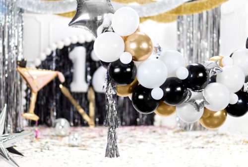 Léggömbfüzér Csillagok, mix, 167x135 cm