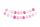 Balloon garland 3in1, pink