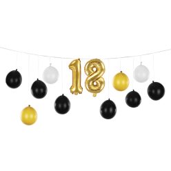 Balloon garland 3in1 - 18th birthday, mix, 260x32cm