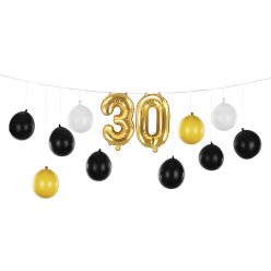 Balloon garland 3in1 - 30th birthday, mix, 260x32cm