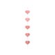 Garland Hearts, rosegold, 3,5 m