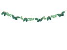 Papír fagyöngy girland 1,5 m zöld, DIY dekoráció