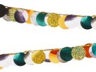 Metallic Circle Garland, Mix of Colors, 2.2 m