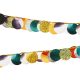 Metallic Circle Garland, Mix of Colors, 2.2 m