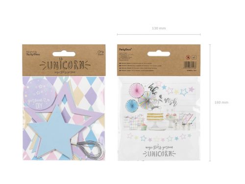 Garland Unicorn - Csillagok, 1,4 m