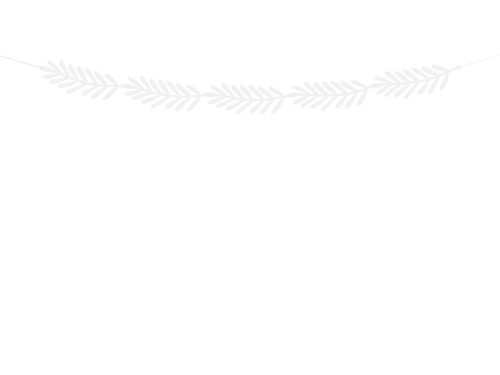 Fehér dekorációs ággirland, 1,8 m, 20 ág DIY készlet