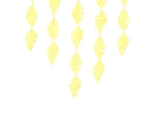 Krepppapír rojtos füzér, sárga, 3m