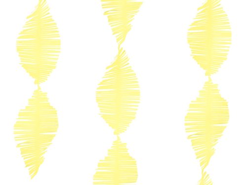 Krepppapír rojtos füzér, sárga, 3m