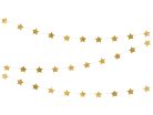 Garland Stars, arany, 3,6 m