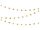 Garland Stars, arany, 3,6 m