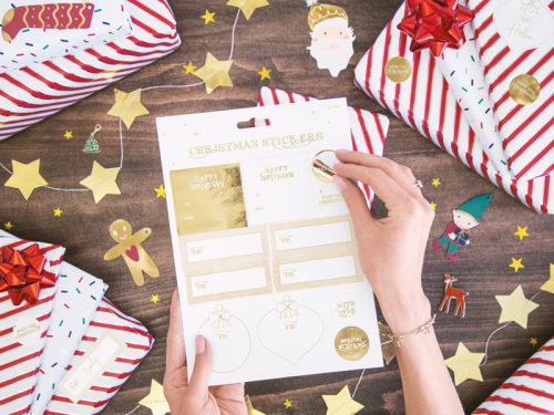 Garland Stars, arany, 3,6 m