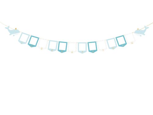 Fényképkeret füzér - Bálna, 10,5x15 cm, mix