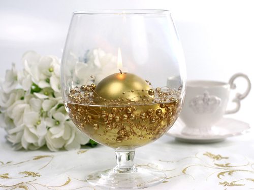 Gyöngyfüzér, arany, 1,3 m (1 pkt / 5 db.)