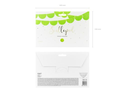 Fésűs rojtos füzér, zöldalma, 3m