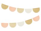 Tissue paper garland, mix, 3m
