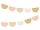 Tissue paper garland, mix, 3m