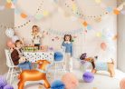 Tissue paper garland, mix, 3m