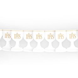 Papírfüzér IHS Kehely, fehér, 3m