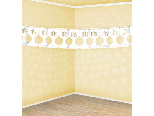 Papírfüzér IHS Kehely, fehér, 3m