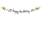 Banner Happy brithday Építőipari járművek, 2 m, mix