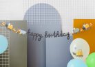 Banner Happy brithday Építőipari járművek, 2 m, mix