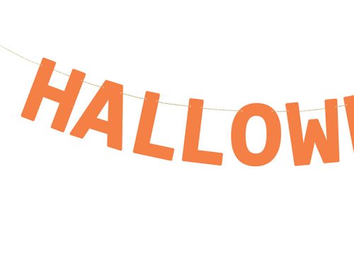 Banner Halloween, 2,5 m, narancssárga