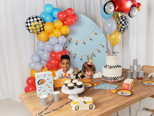 Banner Happy Birthday Trophy Cup, 2,5 m, mix