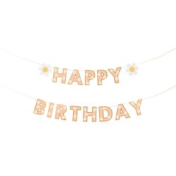 Banner Happy Birthday, mix, 200x14.5 cm