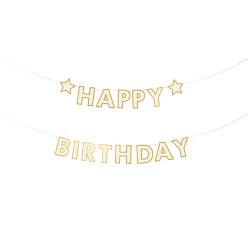 Banner Happy Birthday mix, 220x14.5 cm