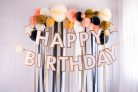 Banner Happy Birthday mix, 220x14.5 cm
