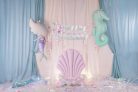 Banner Happy Birthday Mermaid, 130x100cm, mix