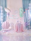 Banner Happy Birthday Mermaid, 130x100cm, mix
