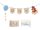 Chair banner and crown Teddy Bear, 50x20.5 cm, mix
