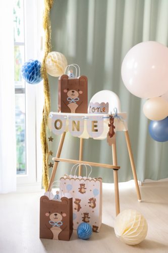 Chair banner and crown Teddy Bear, 50x20.5 cm, mix