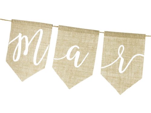 Banner Frissen házas, 23x185 cm
