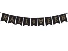 Halloween feliratos fekete - arany füzér