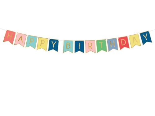 Banner Boldog születésnapot, mix, 15 x 175 cm