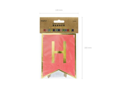 Banner Boldog születésnapot, mix, 15 x 175 cm