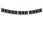 Banner Boldog Új Évet, fekete, 15 x 170 cm