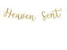 Banner Heaven Sent, arany, 14,5x85 cm