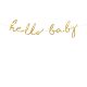Banner Little Star - Hello Baby, arany, 18x70cm