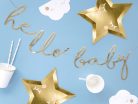 Banner Little Star - Hello Baby, arany, 18x70cm