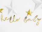 Banner Little Star - Hello Baby, arany, 18x70cm