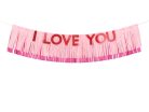 Banner I Love You, 150x30 cm, mix